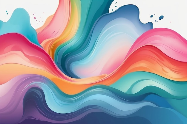 Vector colors gradient fluidity watercolor abstract background for design