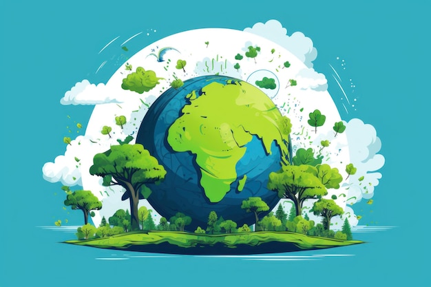 vector Concept for the International Day of Peace prosperous planet