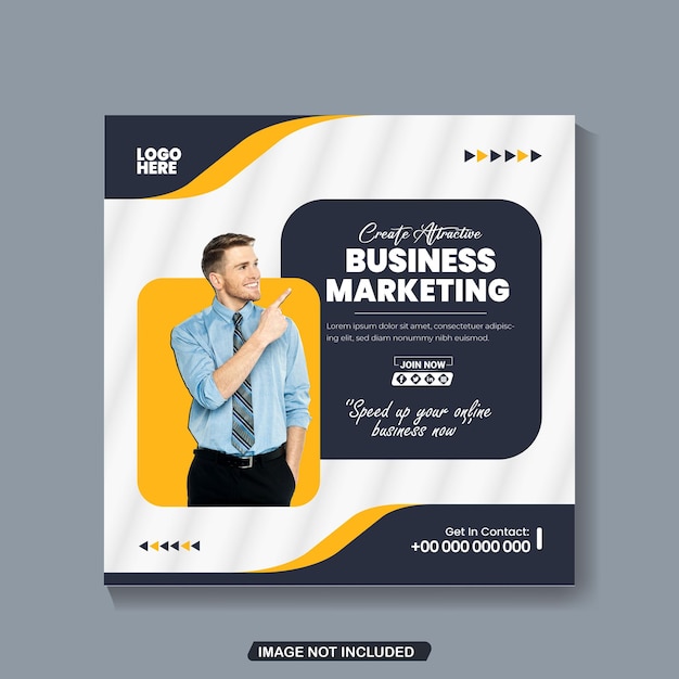 Vector creatief social media marketing sjabloonontwerp