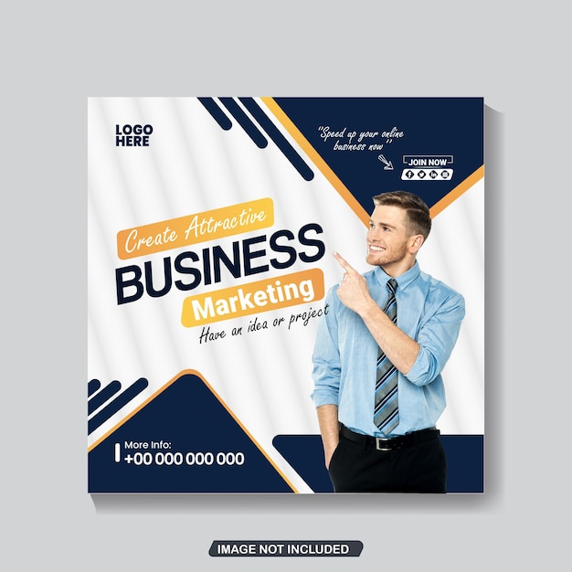 Vector creatief social media marketing sjabloonontwerp