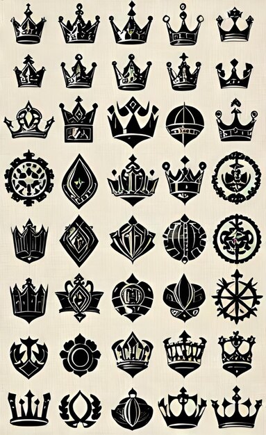 Photo vector crown fantasy