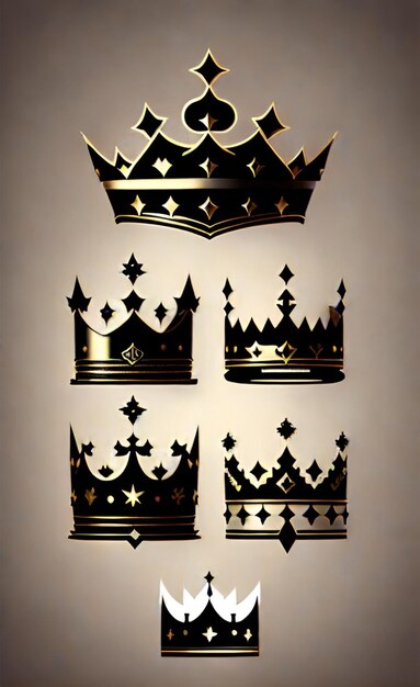 Photo vector crown fantasy