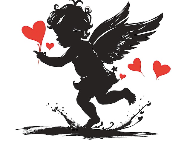 Photo vector cupid valentines day