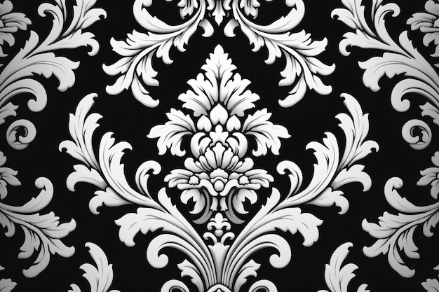 vector damask seamless pattern background