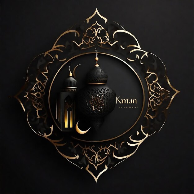 Photo vector dark design for ramadan kareem