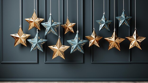 _vector_decorative_christmas_with_golden_stars