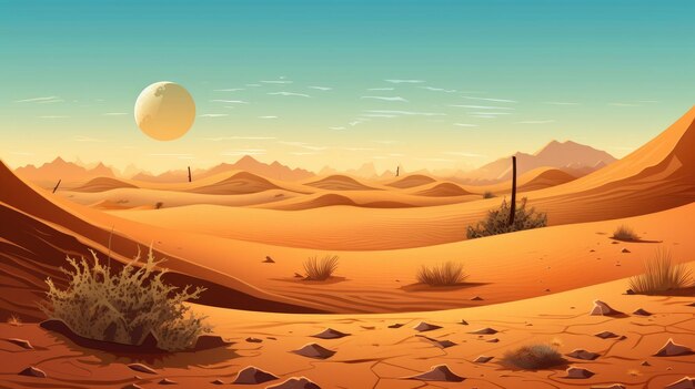 Photo vector desert background