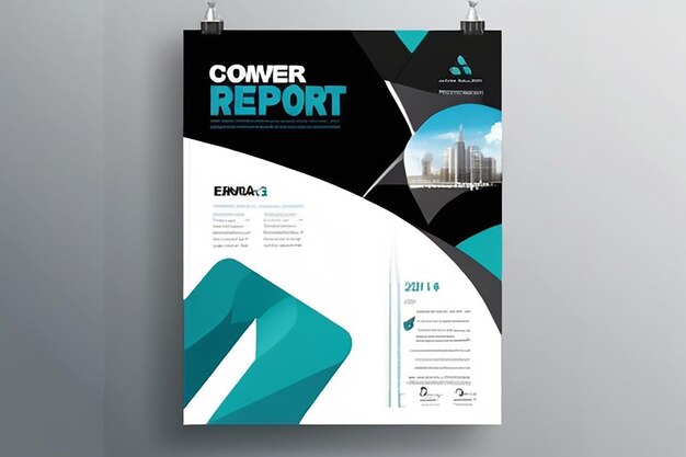 Vector design for Cover Report Annual Flyer Poster in A4 size