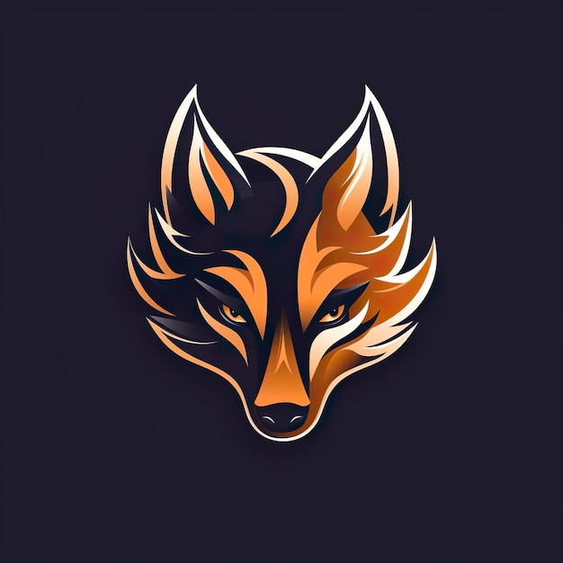 Foto design vettoriale fox mascotte di gioco e esport logo generativo ai