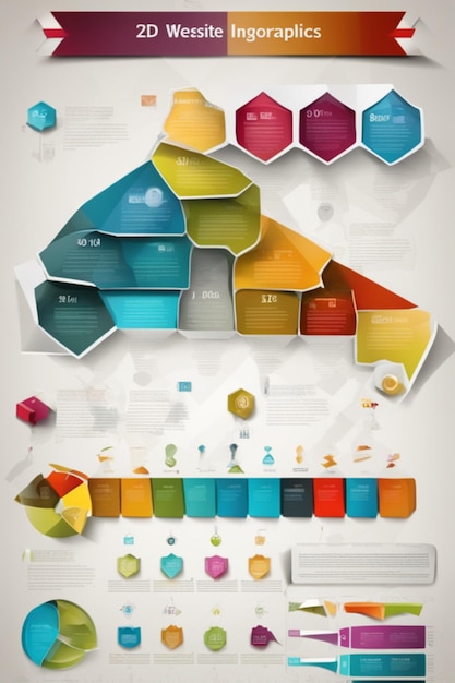 Фото Детальная векторная инфографика с винтажными цветами