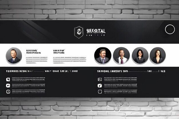 Photo vector digital marketing agency and corporate social media banner or post template