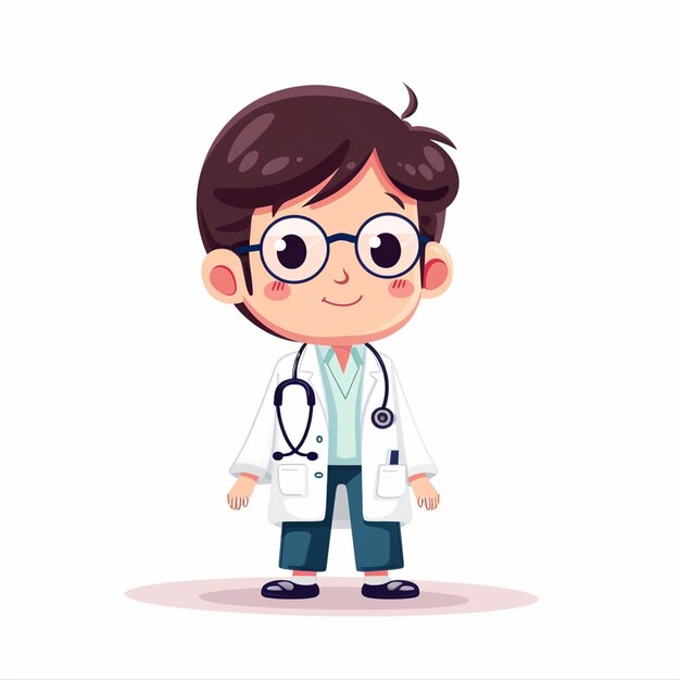 Photo vector doctor medical hospital health medicine illustration care man clinic people profes
