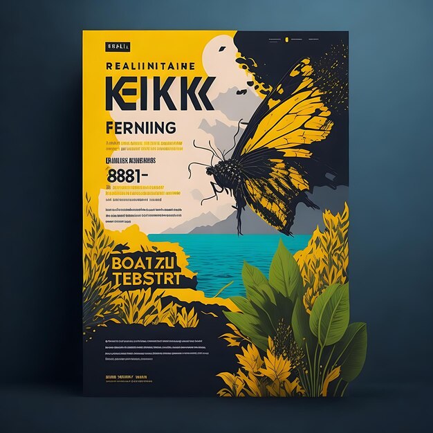 Vector echte vinden flyer ontwerp