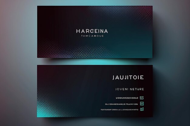 Vector elegant minimal black and gradient business card template