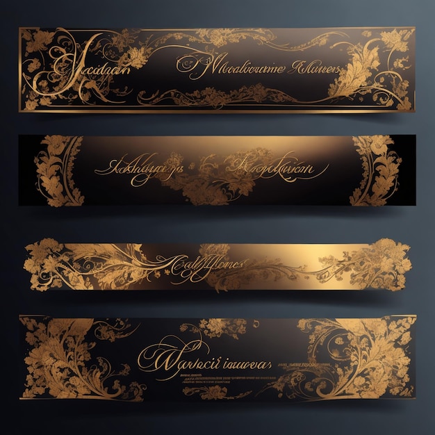 vector elegante banners met tekstruimte