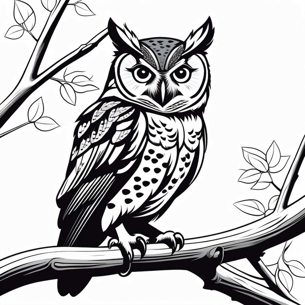 Photo vector elf owl standing on branch