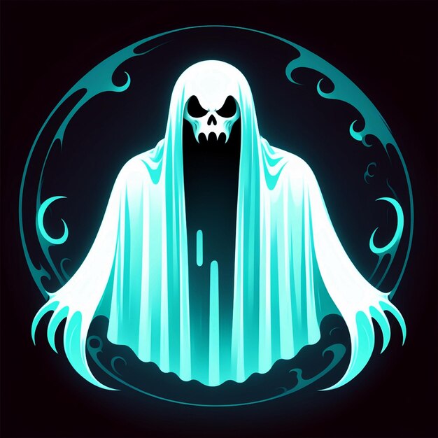 Photo vector evil ghost concept illustration