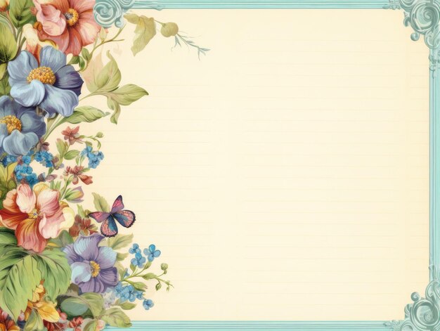 vector floral border