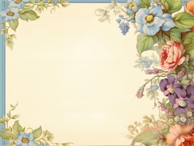 vector floral border