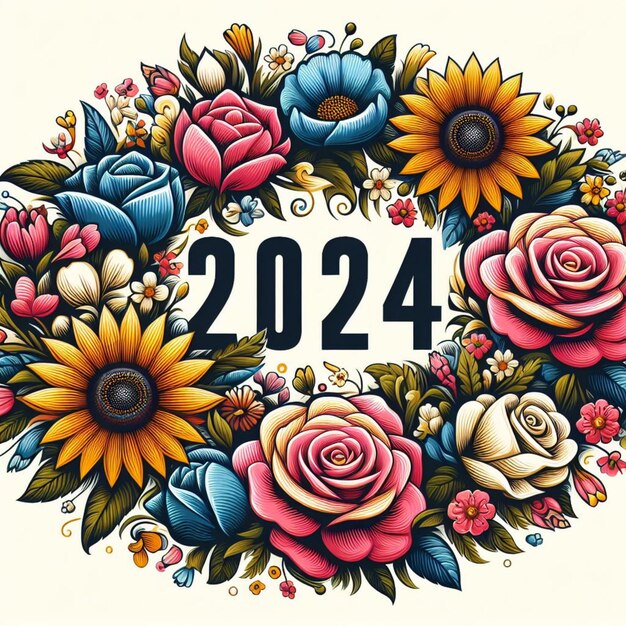 vector Floral design for 2024