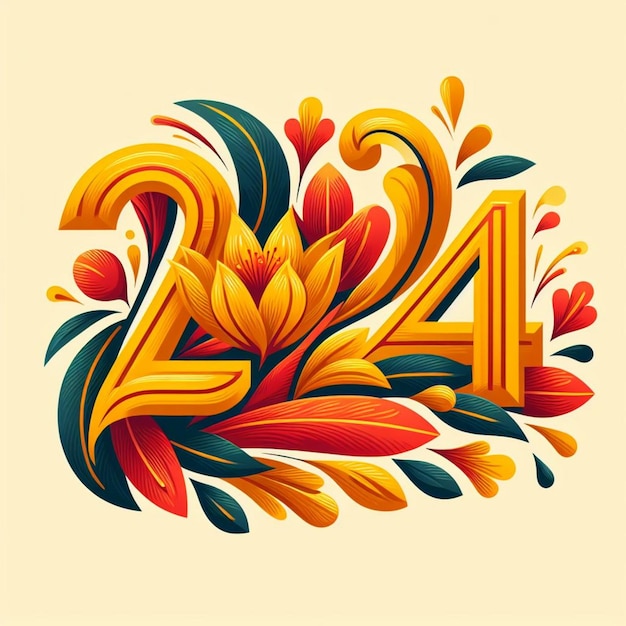 vector Floral design for 2024