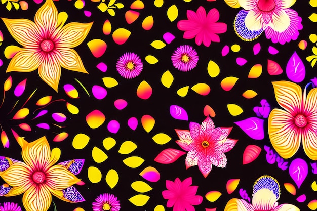 Vector floral ornamental abstract background