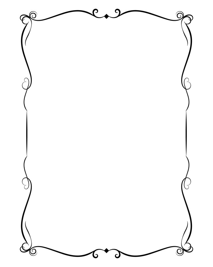 Photo vector frames black on a white background