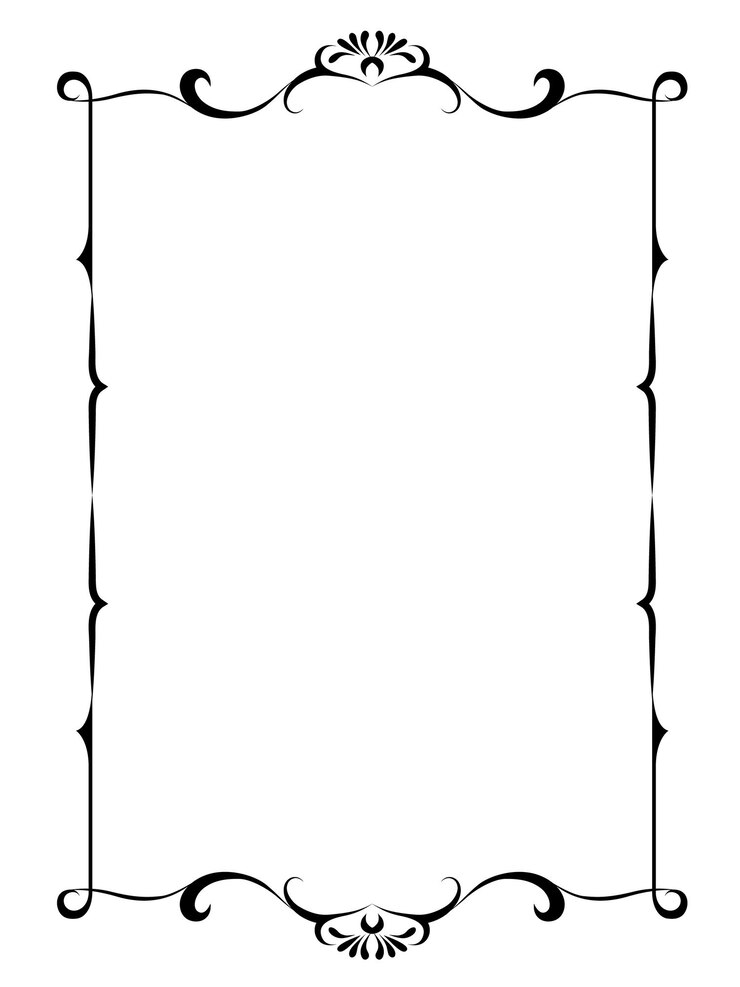Foto vector frames zwart op een witte achtergrond vintage