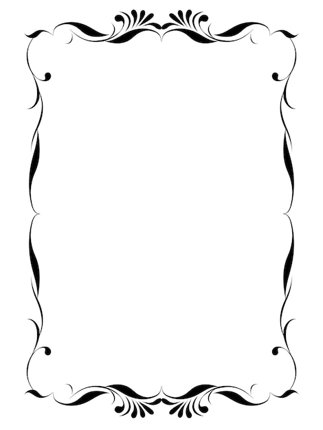 vector frames zwart op een witte achtergrond vintage