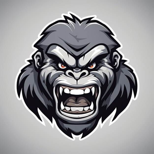 Photo vector of gorilla mascot logo design