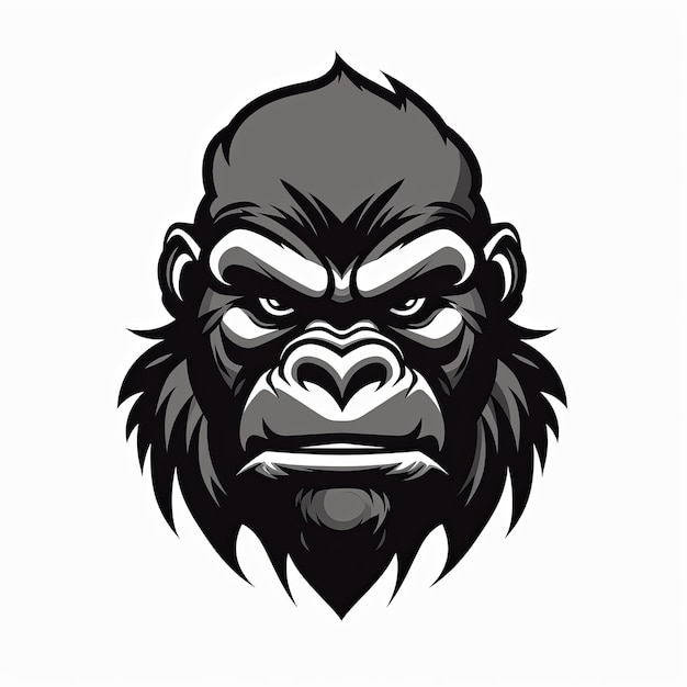 Vector of gorilla mascot logo design