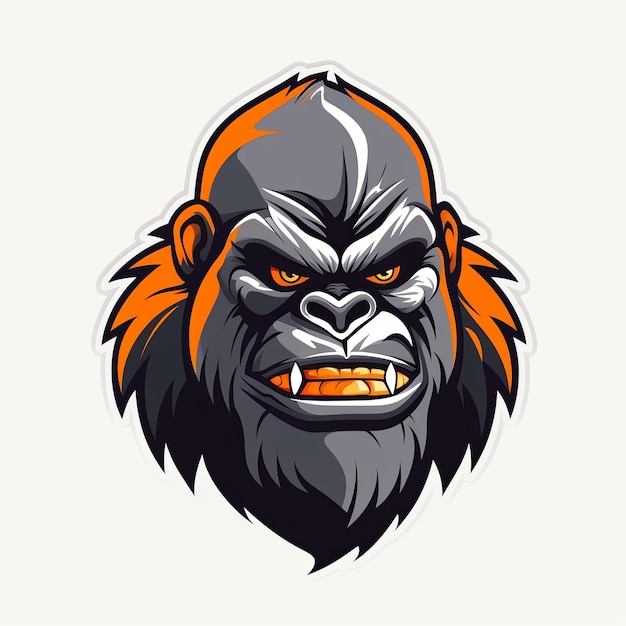 Vector of gorilla mascot logo design