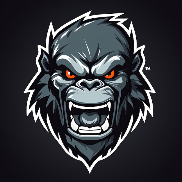 Photo vector of gorilla mascot logo design