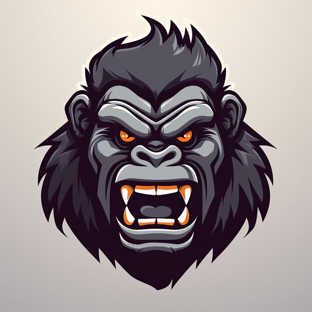 Vector of gorilla mascot logo design