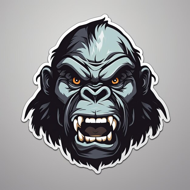 Photo vector of gorilla mascot logo design