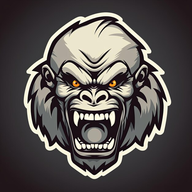 Photo vector of gorilla mascot logo design