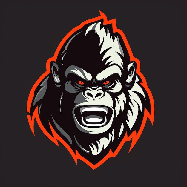 Vector of gorilla mascot logo design