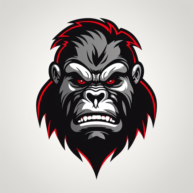 Vector of gorilla mascot logo design