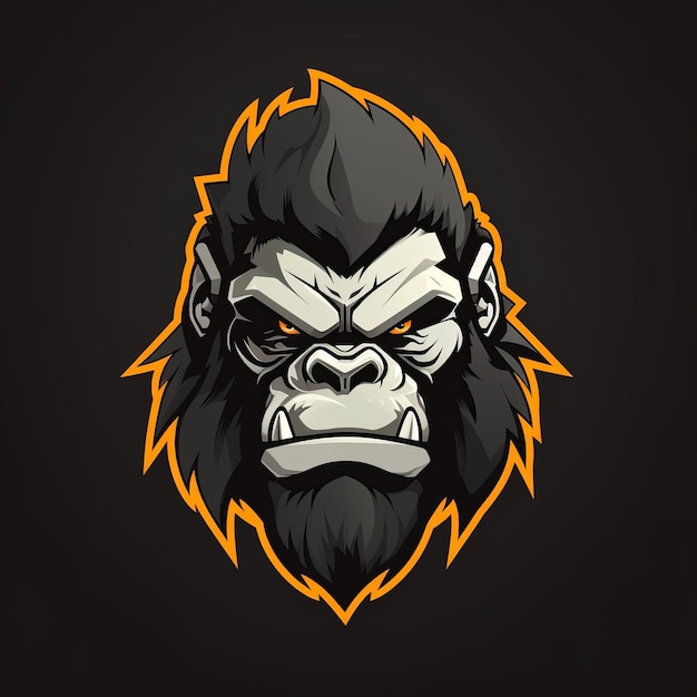 Photo vector of gorilla mascot logo design