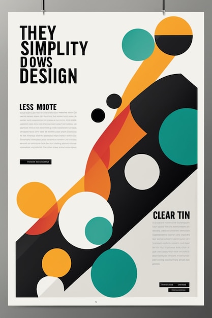 Photo vector graphic design cover in bauhaus style