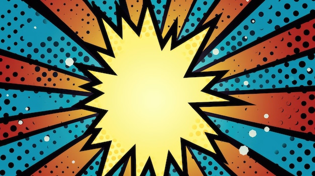 vector graphic design illustration of a comic book style typography mockup instagram format backgrou