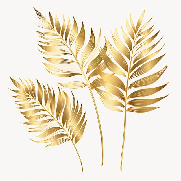 Photo vector graphics golden leaf patterns