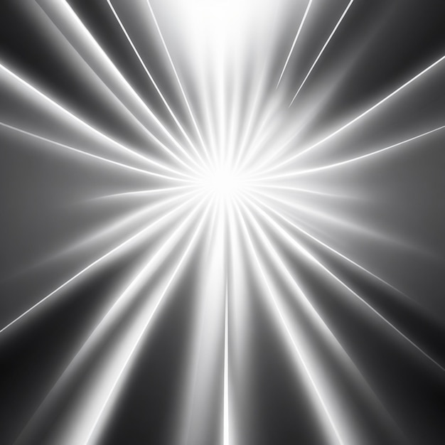 vector gray background with white glowing rays design