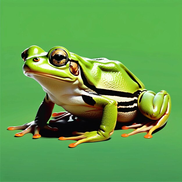 Photo vector green frog animal