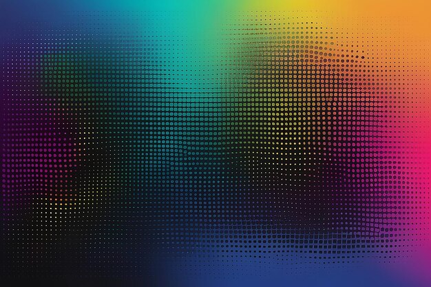 Vector halftone gradiënt effect Levendige abstracte achtergrond Retro 80s stijl kleuren en texturen