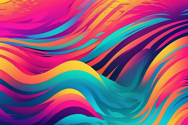 Photo vector halftone gradient effect vibrant abstract background retro 80s style colors and textures