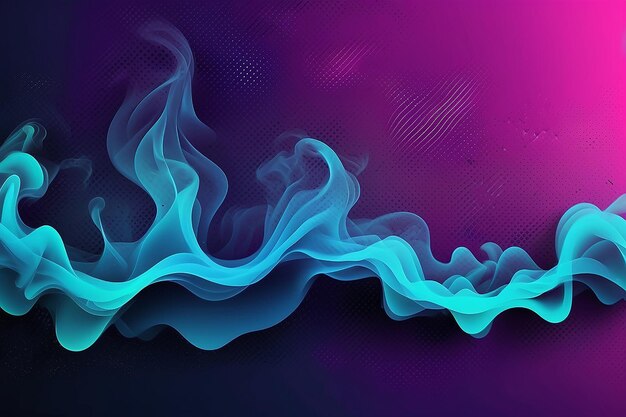 Photo vector halftone smoke effect vibrant abstract background retro 80s style colors and textures