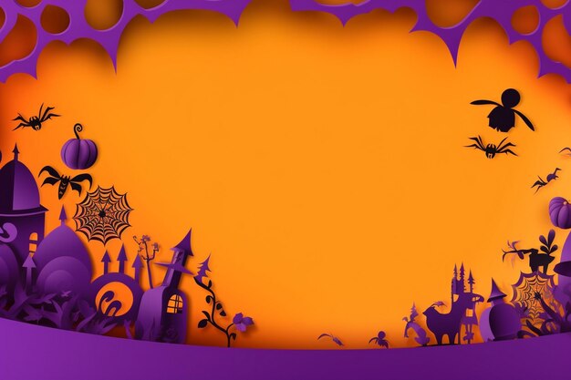 Photo vector halloween background in flat design