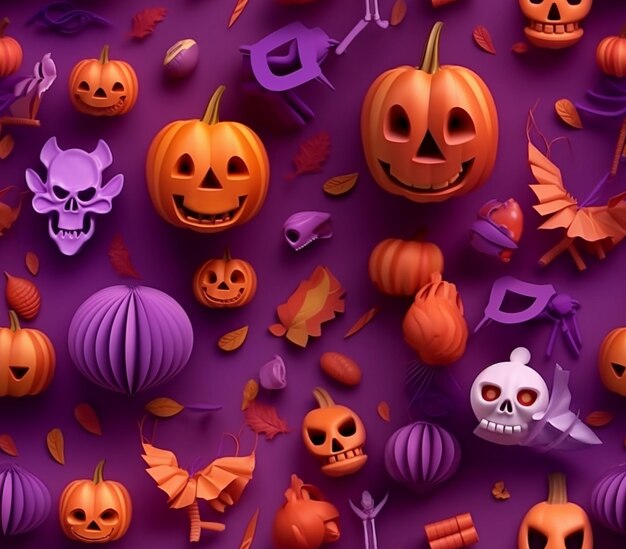 Photo vector halloween background in flat design