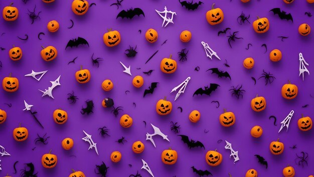 Vector halloween seamless pattern with claw marks halloween illustration colorful background